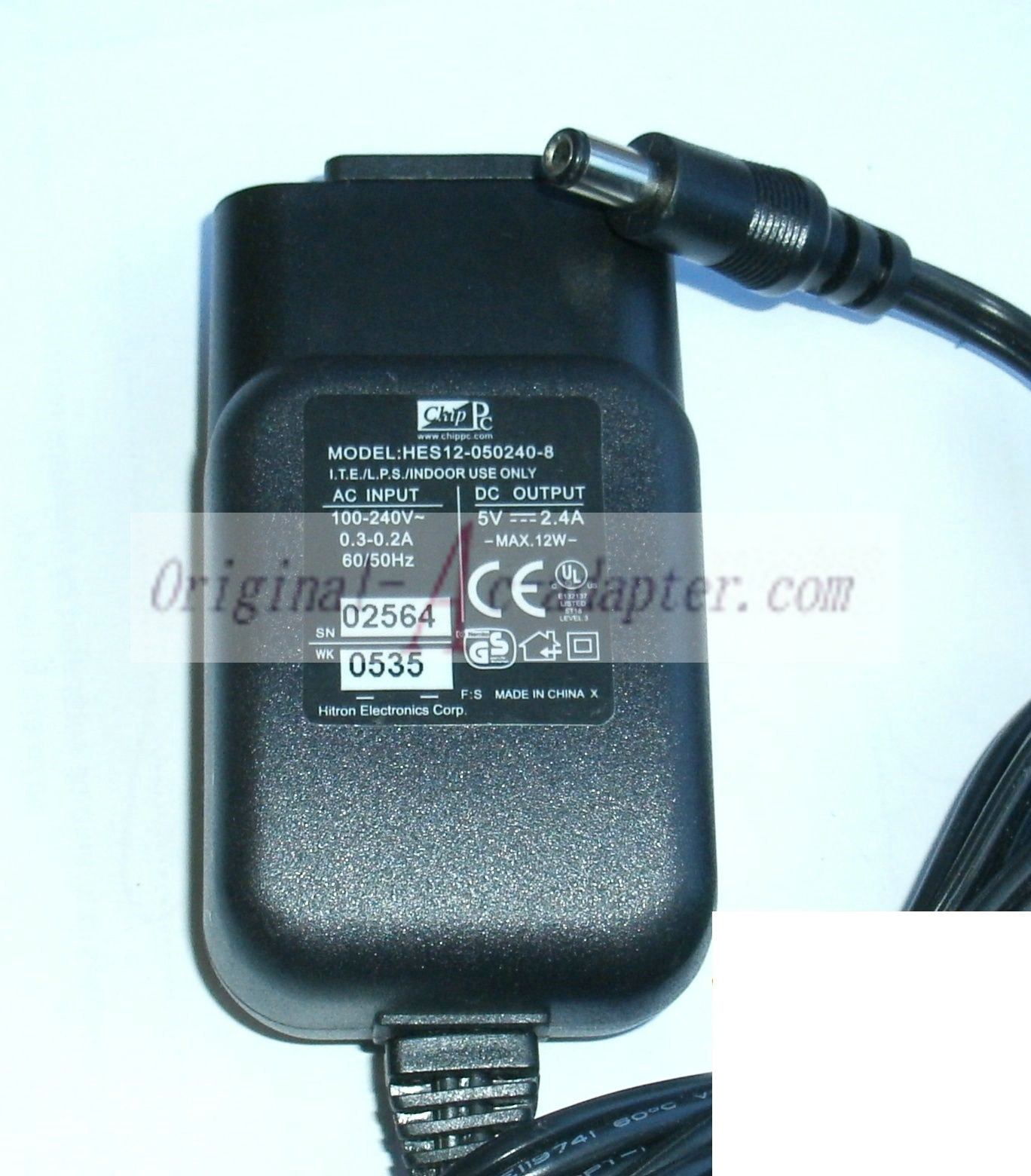 *Brand NEW*5V 2.4A AC Adapter CHIP PC HES12-050240-8 POWER SUPPLY *Brand NEW*5V 2.4A AC Adapter CHIP PC HES12-050240-8 POWER SUPPLY